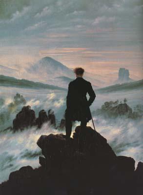 Caspar David Friedrich Wanderer above the Sea of Fog (mk10) oil painting image